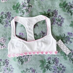 UO Out From Under Crazy For You Heart Bralette